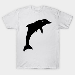 Dolphin Black Silhouette Animal Pet Cool Style T-Shirt